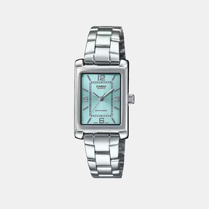 Enticer Women Quartz Blue Dial Analog Stainless Steel Watch A2354