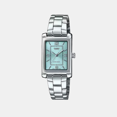 Enticer Women Quartz Blue Dial Analog Stainless Steel Watch A2354
