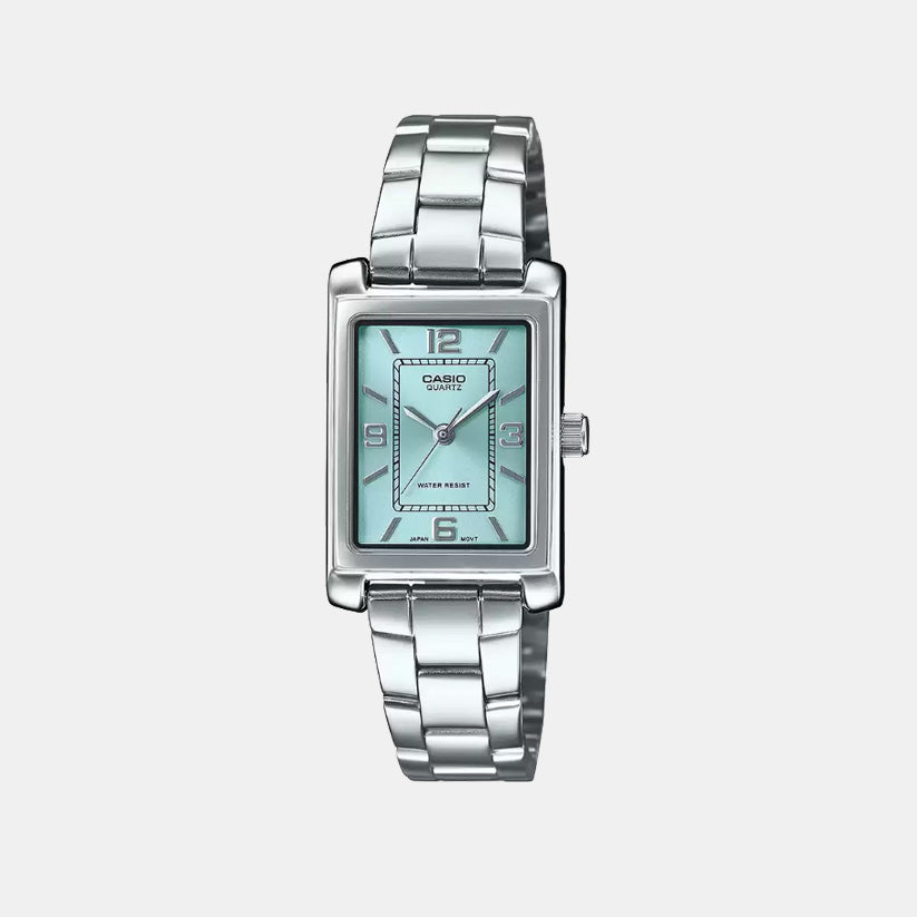 Enticer Women Quartz Blue Dial Analog Stainless Steel Watch A2354