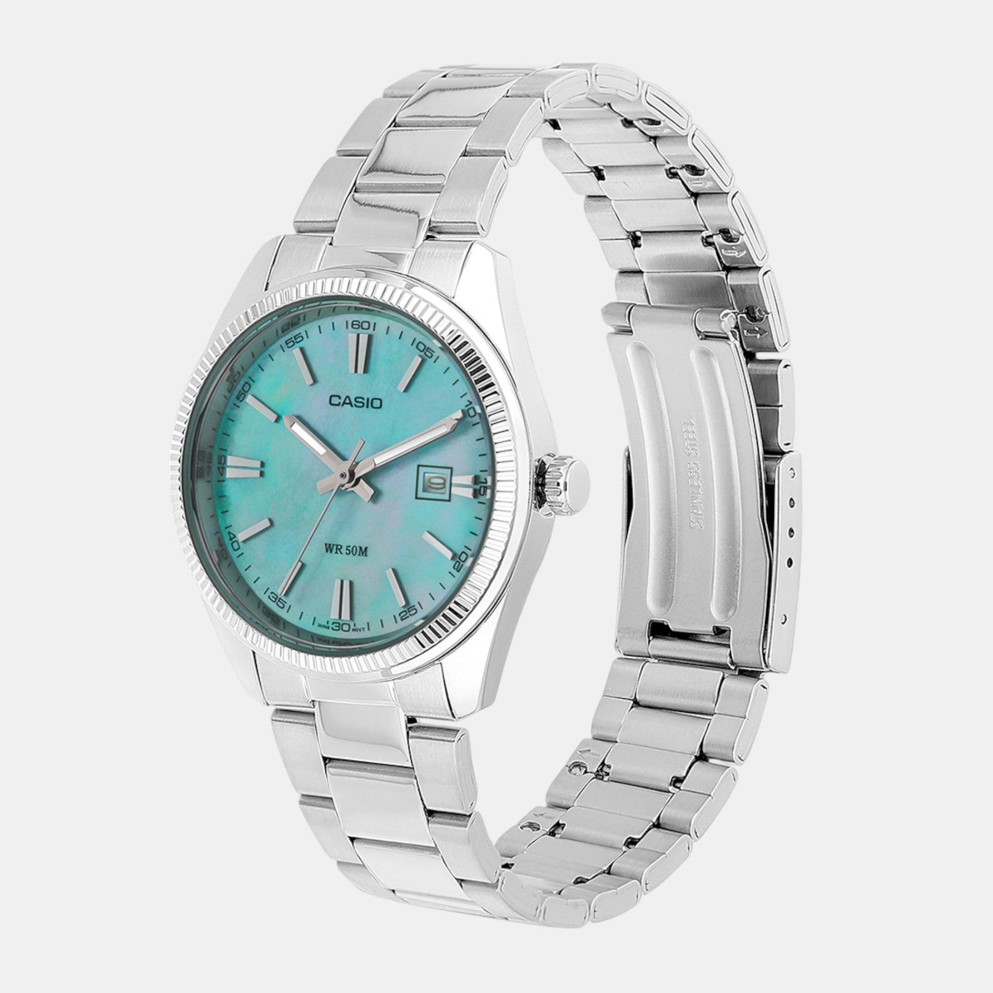 Enticer Women Quartz Blue Dial Analog Stainless Steel Watch A2363
