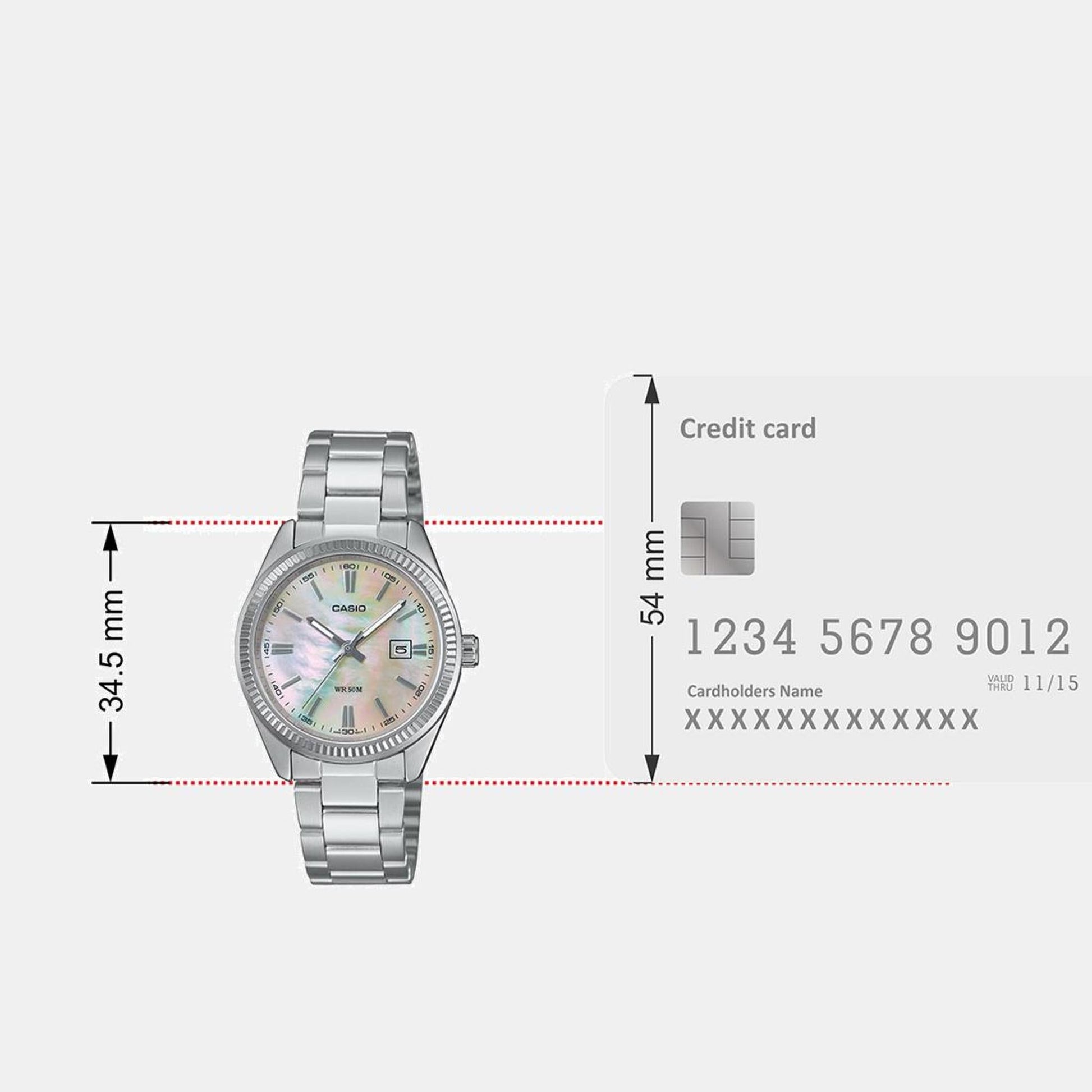 Enticer Women Quartz White Dial Analog Stainless Steel Watch A2364