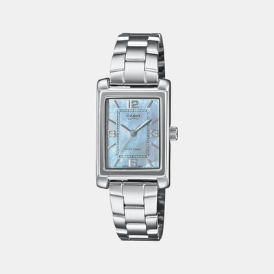 Enticer Women Quartz Blue Dial Analog Stainless Steel Watch A2365