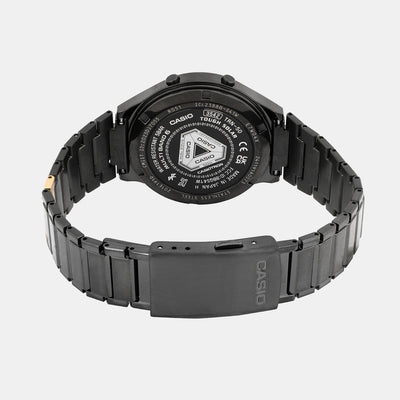 Enticer Men Quartz Black Dial Digital Stainless Steel Watch A2380