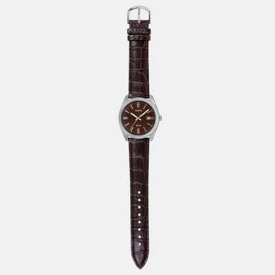 Enticer Men Quartz Brown Dial Analog Leather Watch A2397