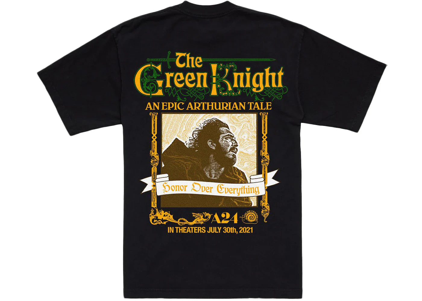 A24 Online Ceramics x The Green Knight Death T-shirt Black