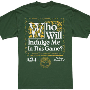 A24 Online Ceramics x The Green Knight Quest T-shirt Green
