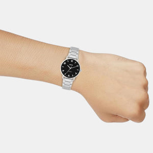 Enticer Men Quartz Black Dial Analog Stainless Steel Watch A2405