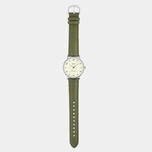 Enticer Men Quartz White Dial Analog Leather Watch A2409