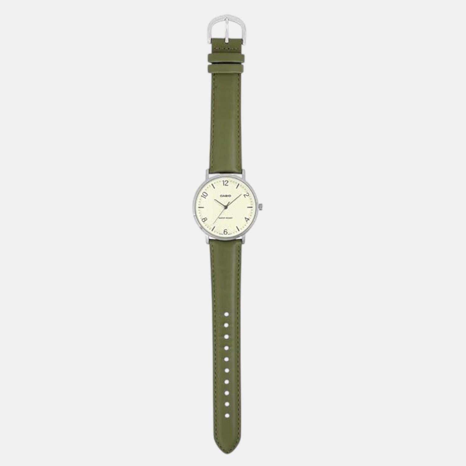 Enticer Men Quartz White Dial Analog Leather Watch A2409