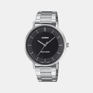 Enticer Men Quartz Black Dial Analog Stainless Steel Watch A2411