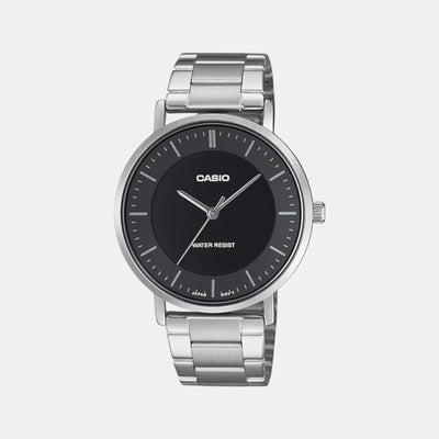 Enticer Men Quartz Black Dial Analog Stainless Steel Watch A2411