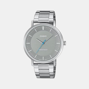 Enticer Men Quartz Grey Dial Analog Stainless Steel Watch A2413
