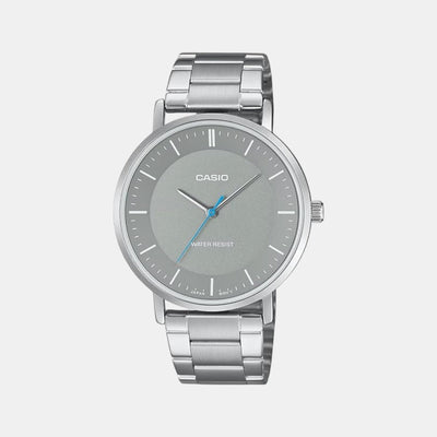 Enticer Men Quartz Grey Dial Analog Stainless Steel Watch A2413