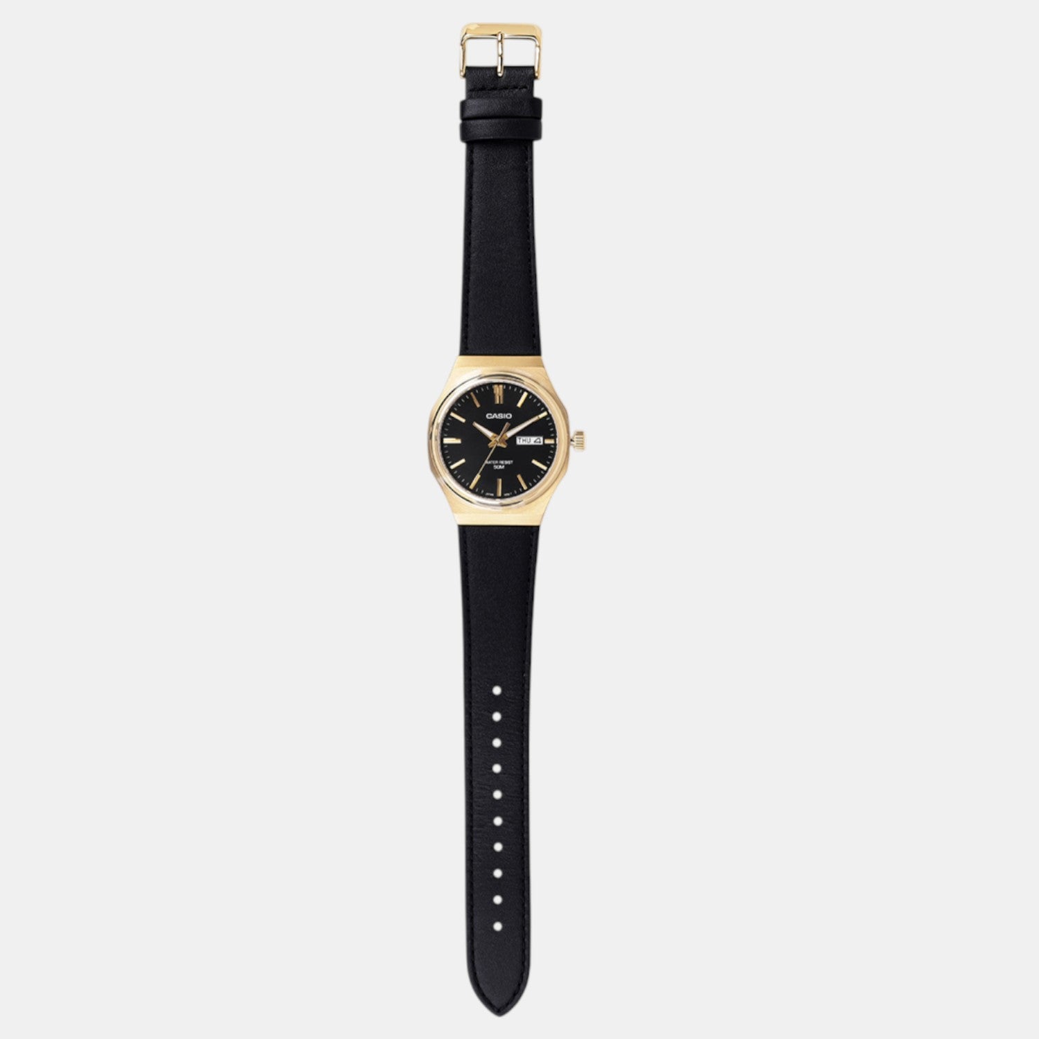 Enticer Men Quartz Black Dial Analog Leather Watch A2420
