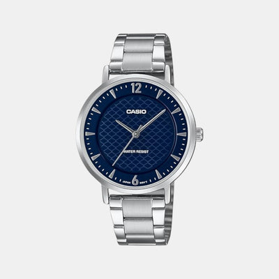 Enticer Women Quartz Blue Dial Analog Stainless Steel Watch A2429