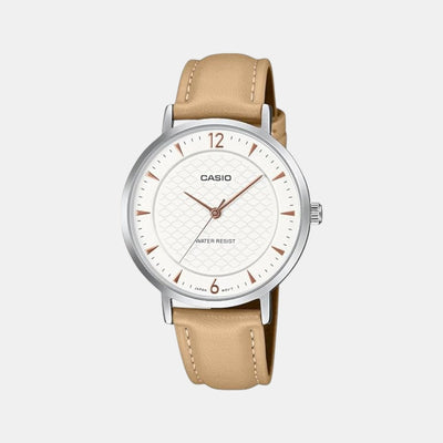 Enticer Women Quartz Gold Dial Analog Leather Watch A2432