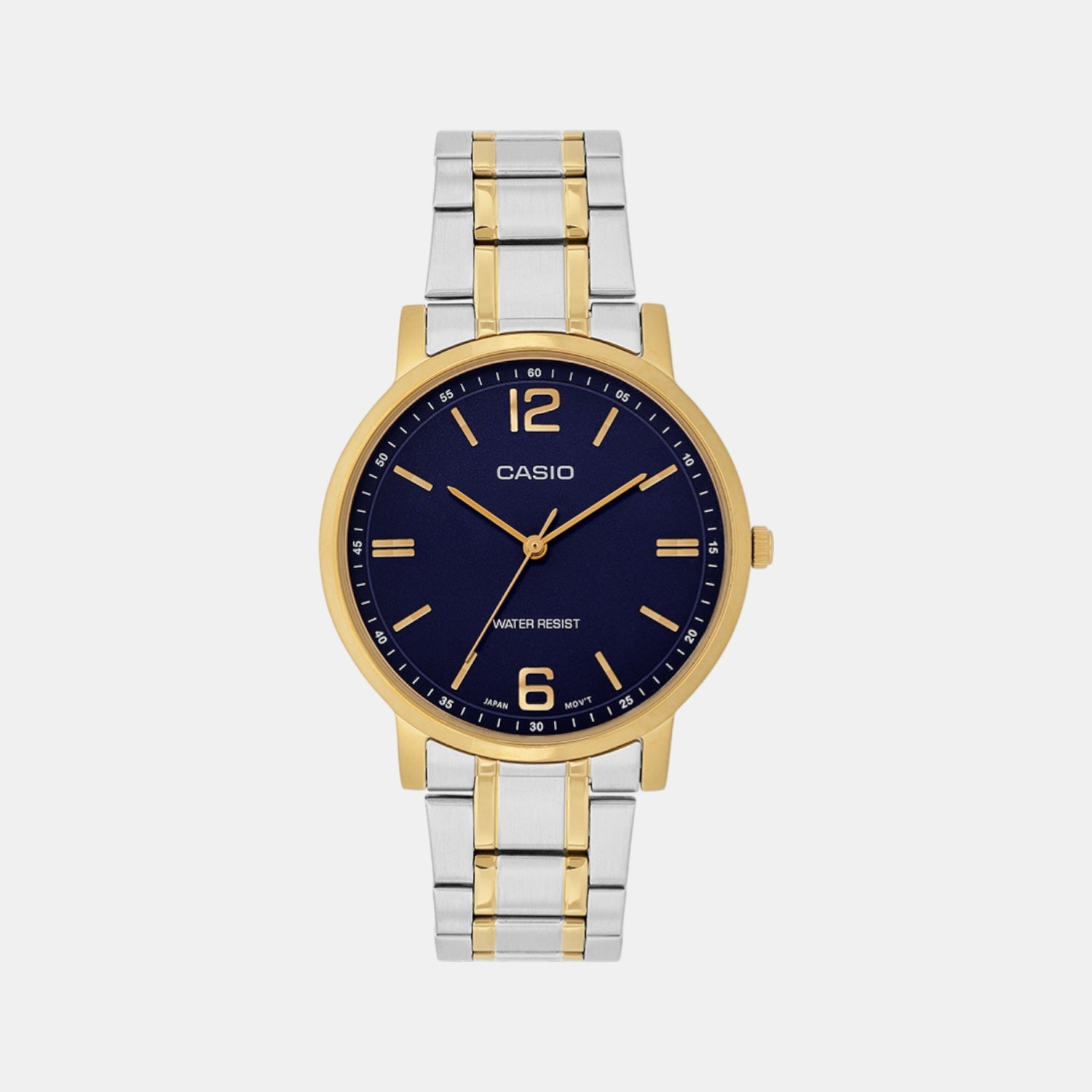Enticer Men Quartz Blue Dial Analog Stainless Steel Watch A2436