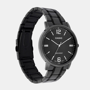 Enticer Men Quartz Black Dial Analog Stainless Steel Watch A2437