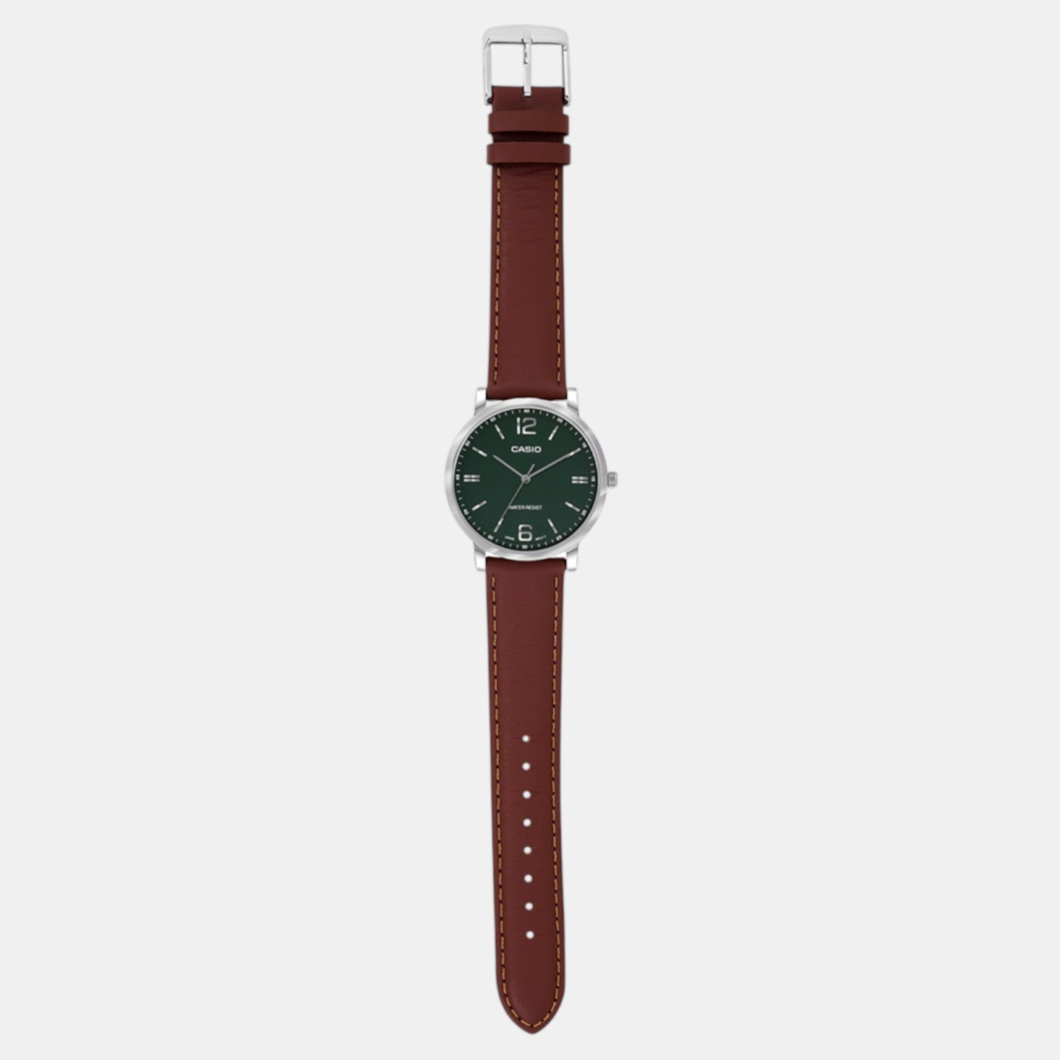 Enticer Men Quartz Green Dial Analog Stainless Steel Watch A2438
