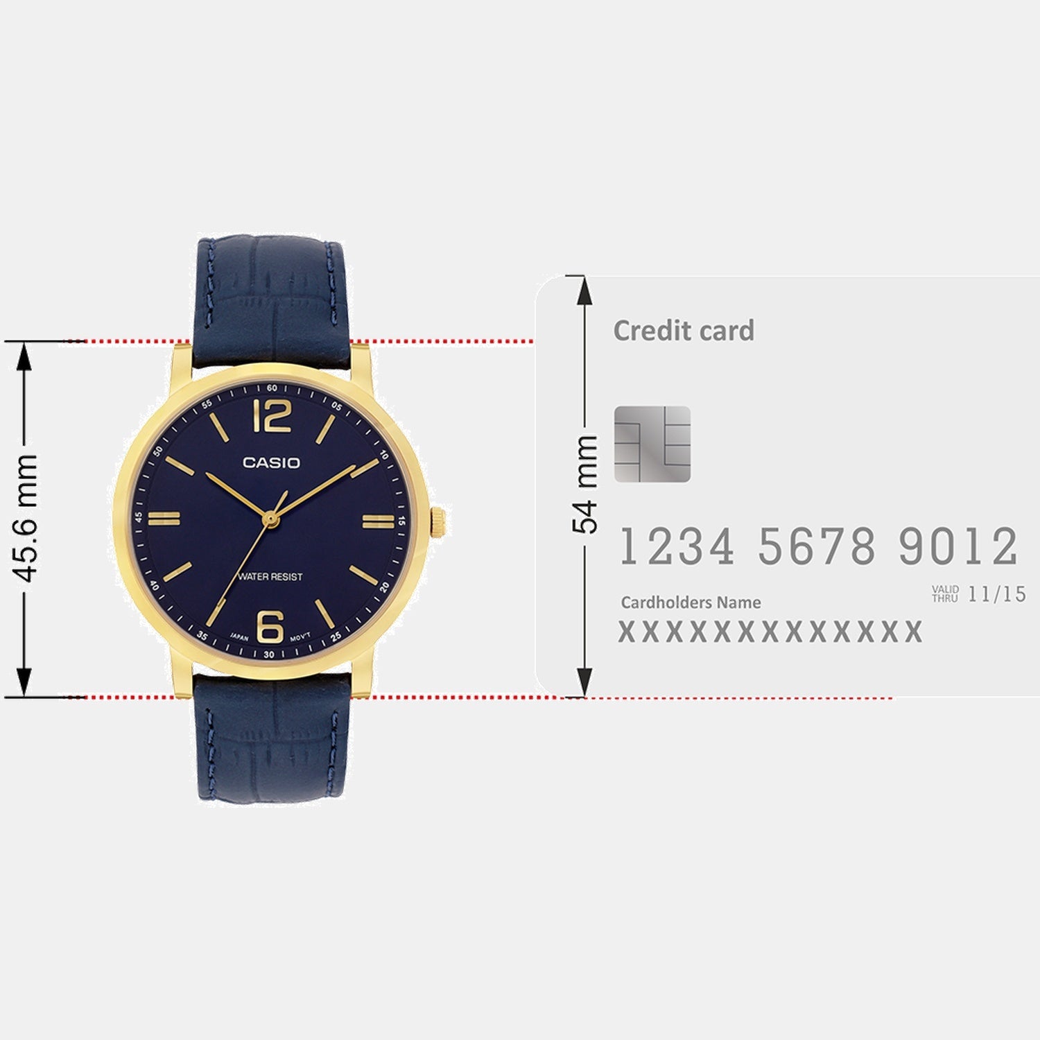 Enticer Men Quartz Blue Dial Analog Leather Watch A2439