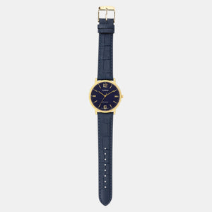 Enticer Men Quartz Blue Dial Analog Leather Watch A2439