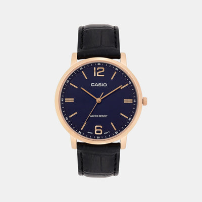 Enticer Men Quartz Blue Dial Analog Leather Watch A2441