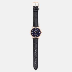 Enticer Men Quartz Blue Dial Analog Leather Watch A2441