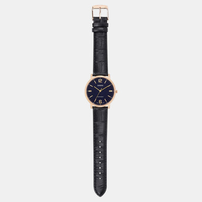 Enticer Men Quartz Blue Dial Analog Leather Watch A2441