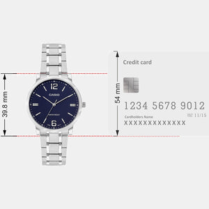 Enticer Women Quartz Blue Dial Analog Stainless Steel Watch A2442