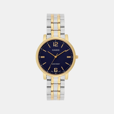 Enticer Women Quartz Blue Dial Analog Stainless Steel Watch A2444