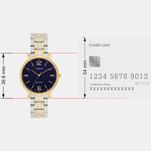 Enticer Women Quartz Blue Dial Analog Stainless Steel Watch A2444