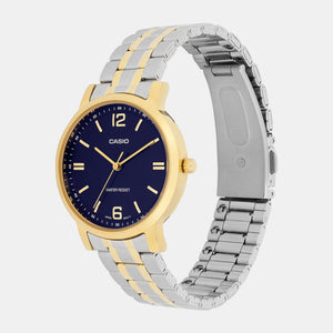 Enticer Women Quartz Blue Dial Analog Stainless Steel Watch A2444