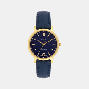 Enticer Women Quartz Blue Dial Analog Leather Watch A2446