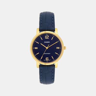 Enticer Women Quartz Blue Dial Analog Leather Watch A2446