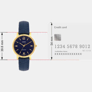 Enticer Women Quartz Blue Dial Analog Leather Watch A2446