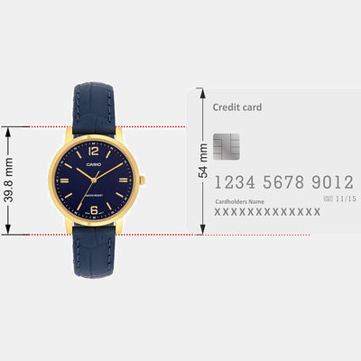 Enticer Women Quartz Blue Dial Analog Leather Watch A2446