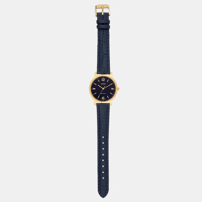 Enticer Women Quartz Blue Dial Analog Leather Watch A2446