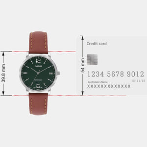 Enticer Women Quartz Green Dial Analog Leather Watch A2447
