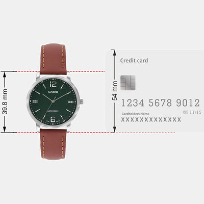 Enticer Women Quartz Green Dial Analog Leather Watch A2447