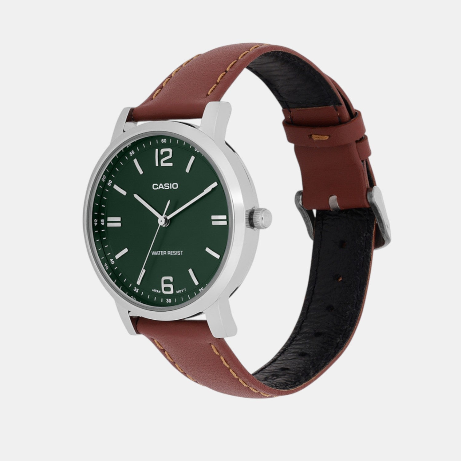 Enticer Women Quartz Green Dial Analog Leather Watch A2447
