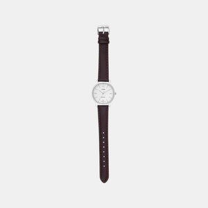 Enticer Women Quartz White Dial Analog Leather Watch A2448