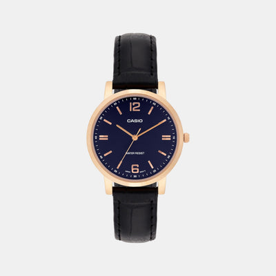 Enticer Women Quartz Blue Dial Analog Stainless Steel Watch A2449
