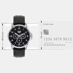 Enticer Men Quartz Black Dial Analog Stainless Steel Watch A2454