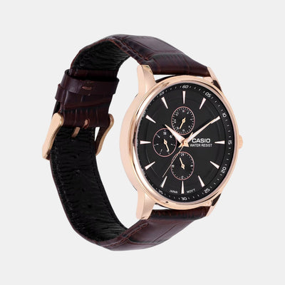 Enticer Men Quartz Black Dial Analog Stainless Steel Watch A2460