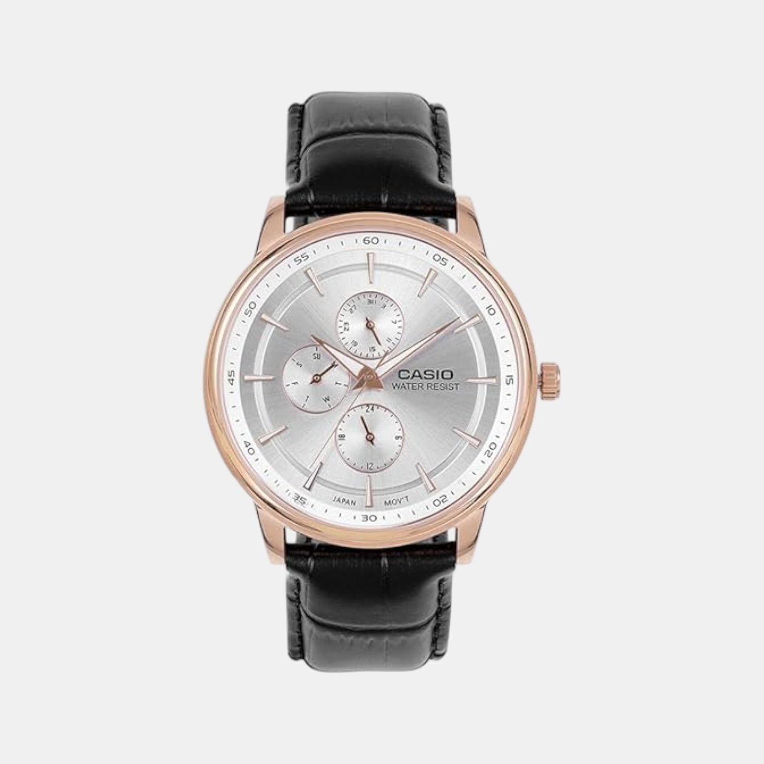 Enticer Men Quartz Silver Dial Analog Stainless Steel Watch A2461