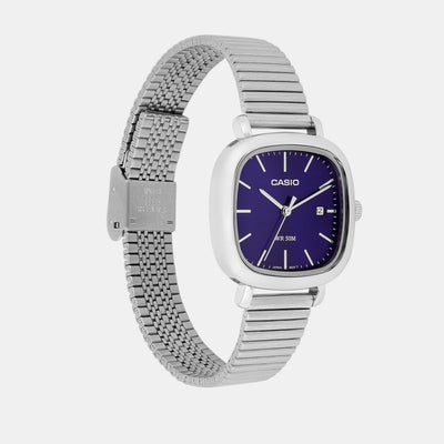 Enticer Women Quartz Blue Dial Analog Stainless Steel Watch A2462