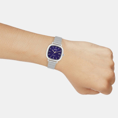 Enticer Women Quartz Blue Dial Analog Stainless Steel Watch A2462
