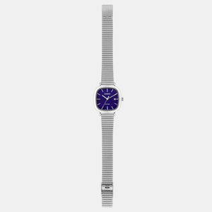 Enticer Women Quartz Blue Dial Analog Stainless Steel Watch A2462