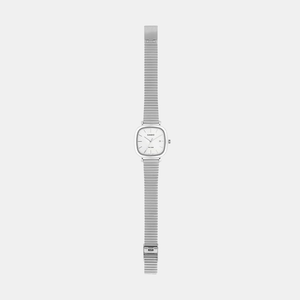 Enticer Women Quartz Silver Dial Analog Stainless Steel Watch A2464