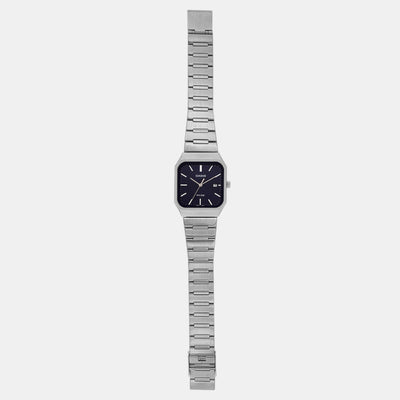 Enticer Men Quartz Blue Dial Analog Stainless Steel Watch A2466